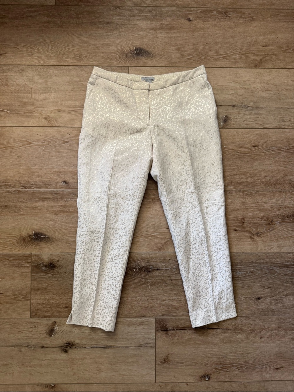 H&M Women’s Textured Cream Dress Pants